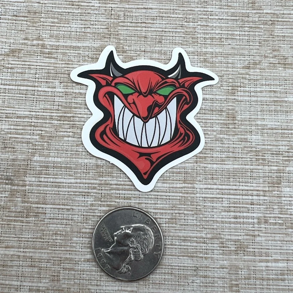 Devil Grunge Horror Funky Single Decor Art Sticker